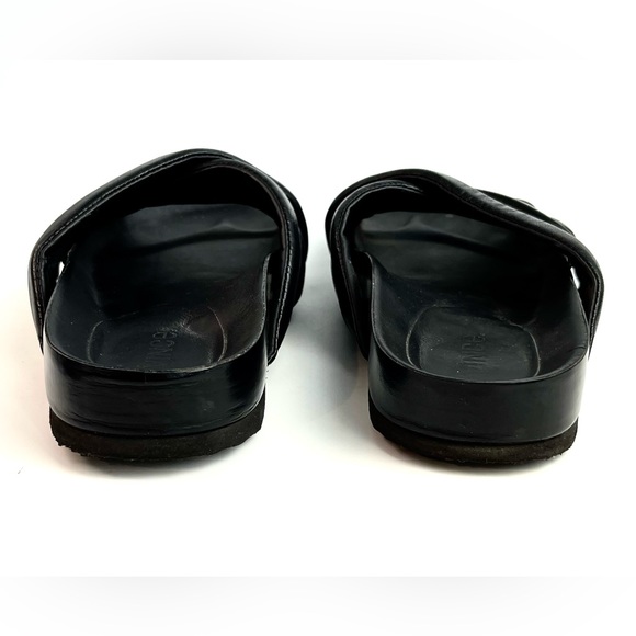 Vince Orson Black Criss Cross Slide Sandals - Picture 4 of 11